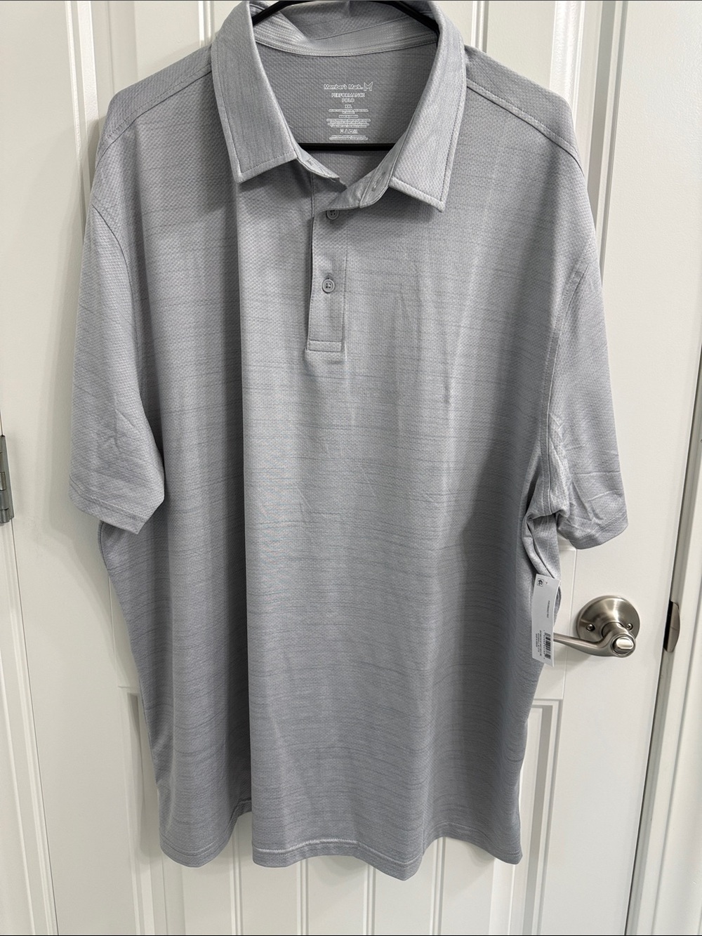 Men's Classic Short-Sleeve Polo - Light Gray